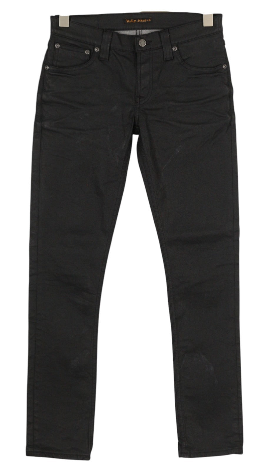 NUDIE JEANS Tight Long John Men Jeans W28/L30 Throb Organic Coated Slim Fit