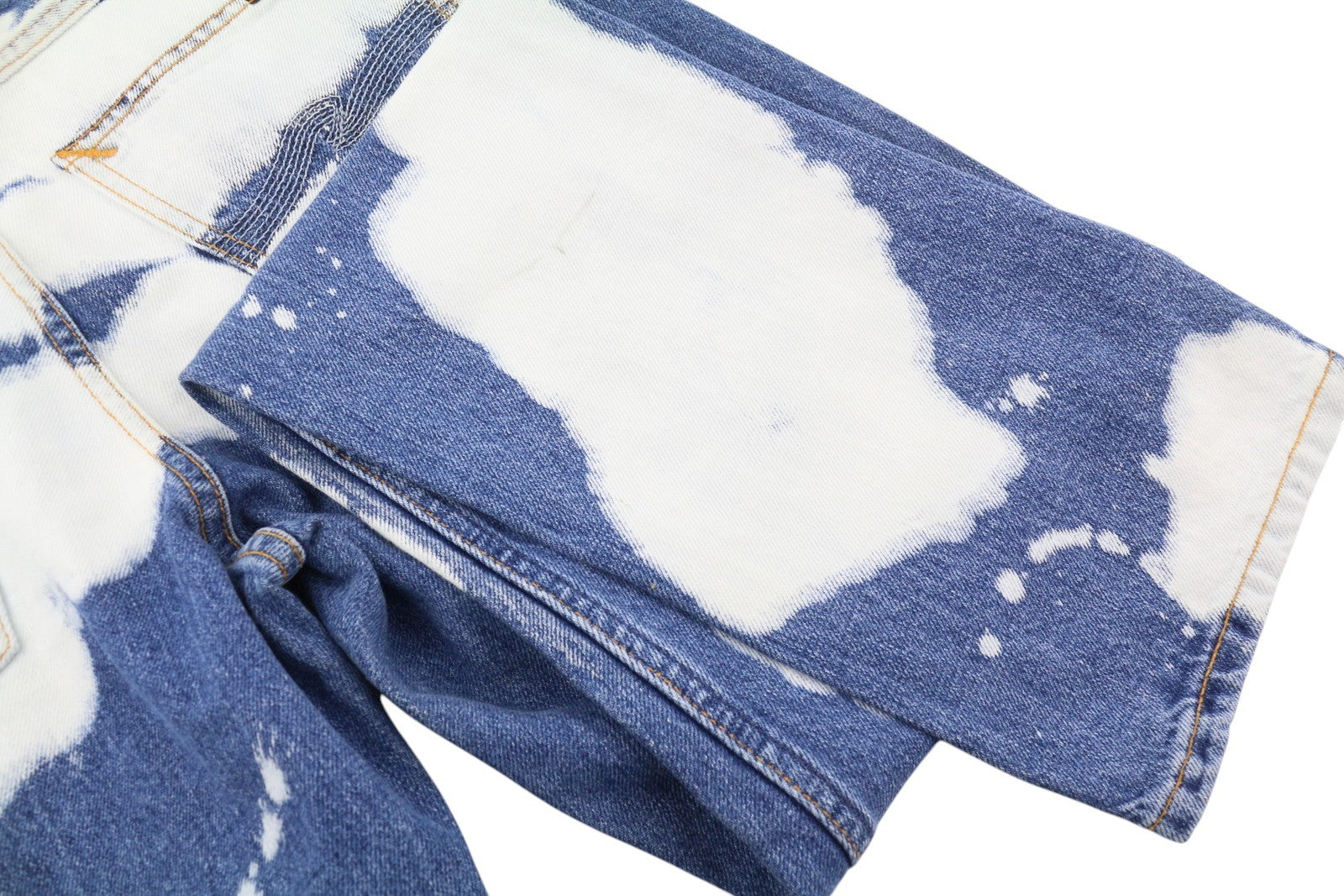 NUDIE JEANS Steady Eddie II Men Jeans W29/L32 Tie Dye Slim Fit Button Fly Denim