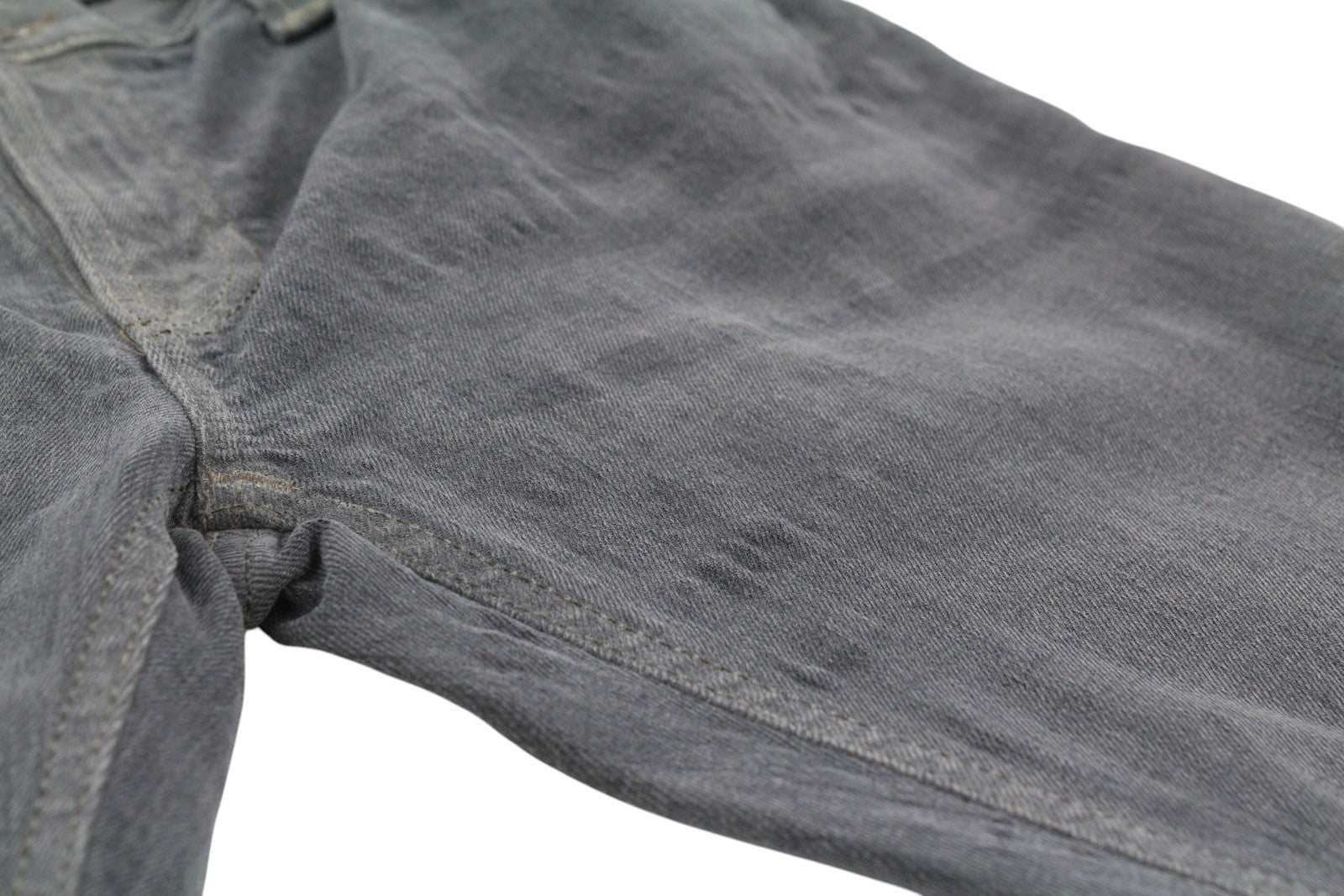 NUDIE JEANS Tight Long John Men Jeans W32/L34 Organic Charcoal Grey Faded Denim