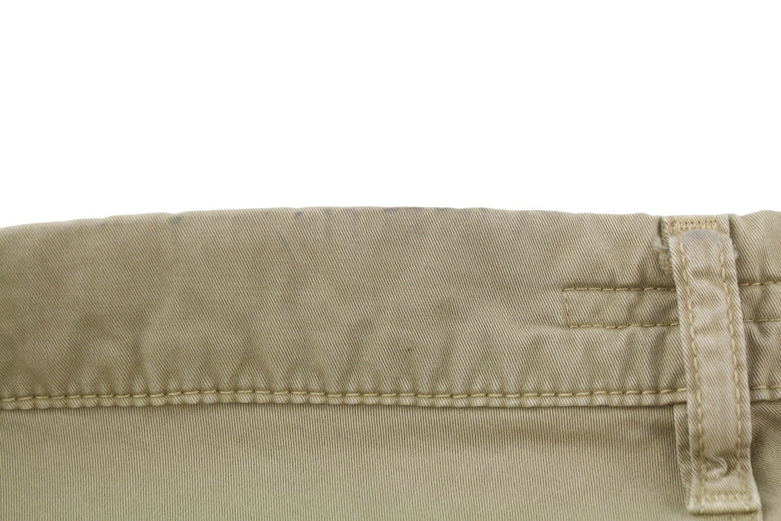 NUDIE JEANS Khaki Slim Men Trousers W30/L34 Organic Warm Sand Zip Fly Chino