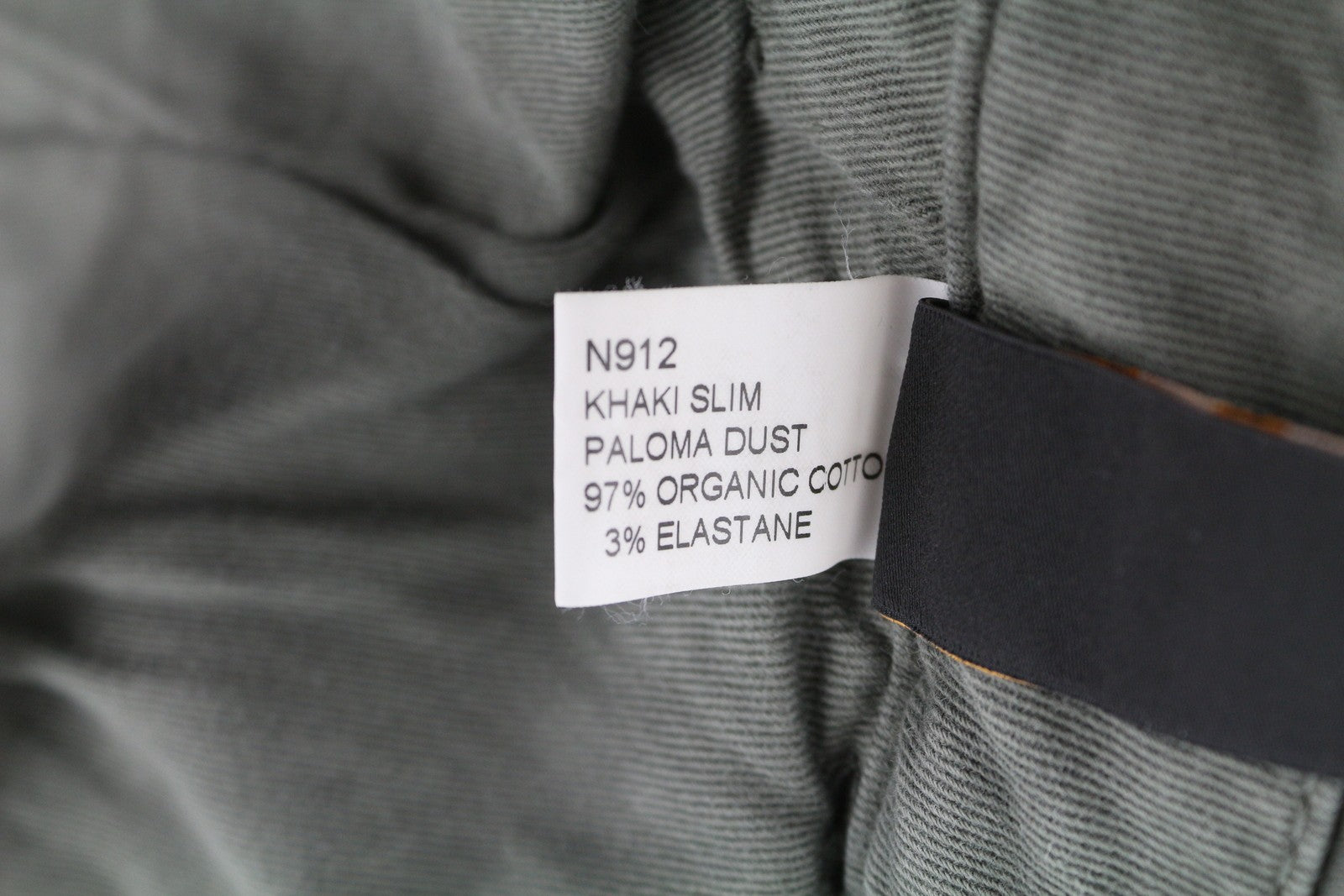 NUDIE JEANS Khaki Slim Men Trousers W30/L32 Paloma Dust Organic Zip Fly Chino