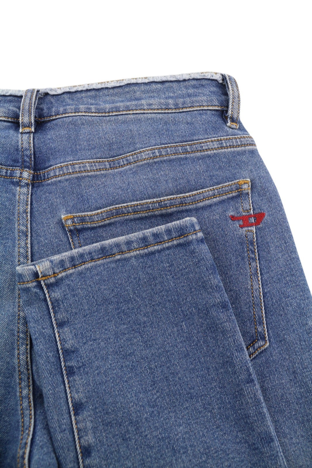 DIESEL 2019 D-Strukt-Sp 09E19 Men Jeans W28/L32 Blue Faded Washed Slim Fit Zip