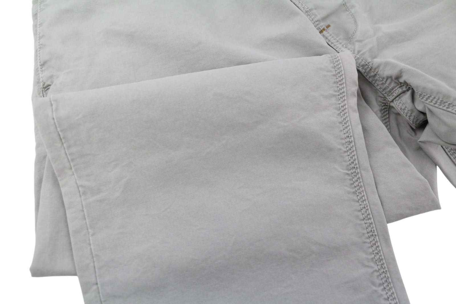 NUDIE JEANS Khaki Regular Men Trousers W32/L34 Gey Moon Dust Distress Chino*