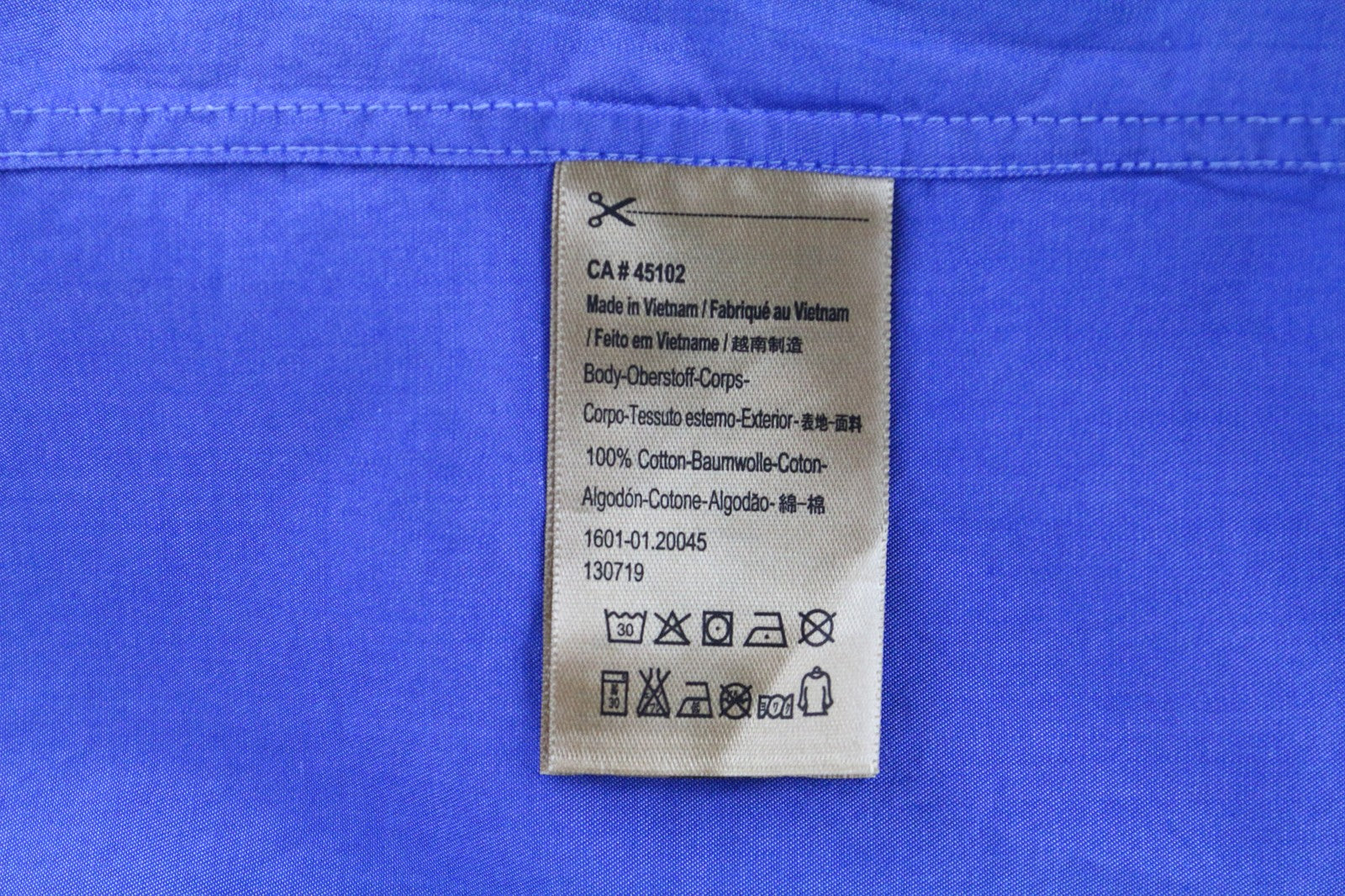 SCOTCH & SODA Men's S Light Blue Slim Fit Melange Pure Cotton Dress Shirt