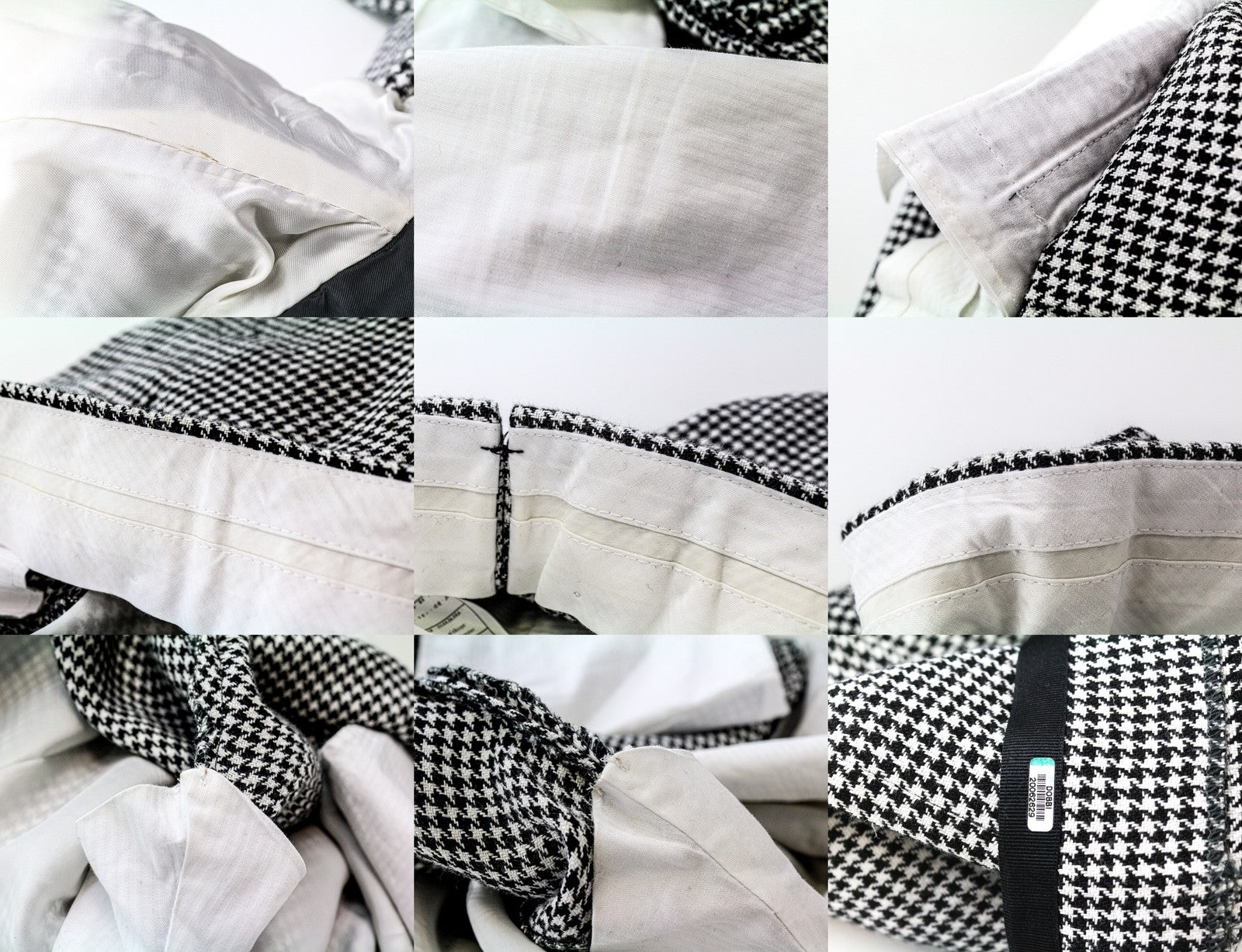 SUITSUPPLY La Spalla Women's UK30R Grey Pure Linen Patterned Two-Piece Suit