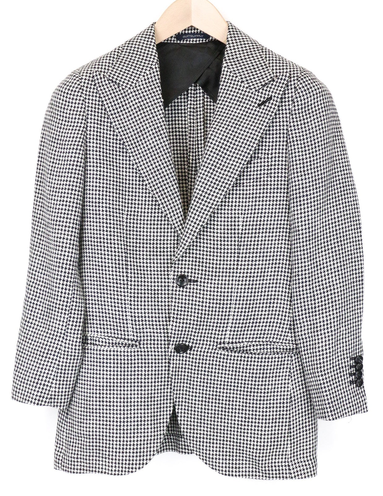 SUITSUPPLY La Spalla Women's UK30R Grey Pure Linen Patterned Two-Piece Suit