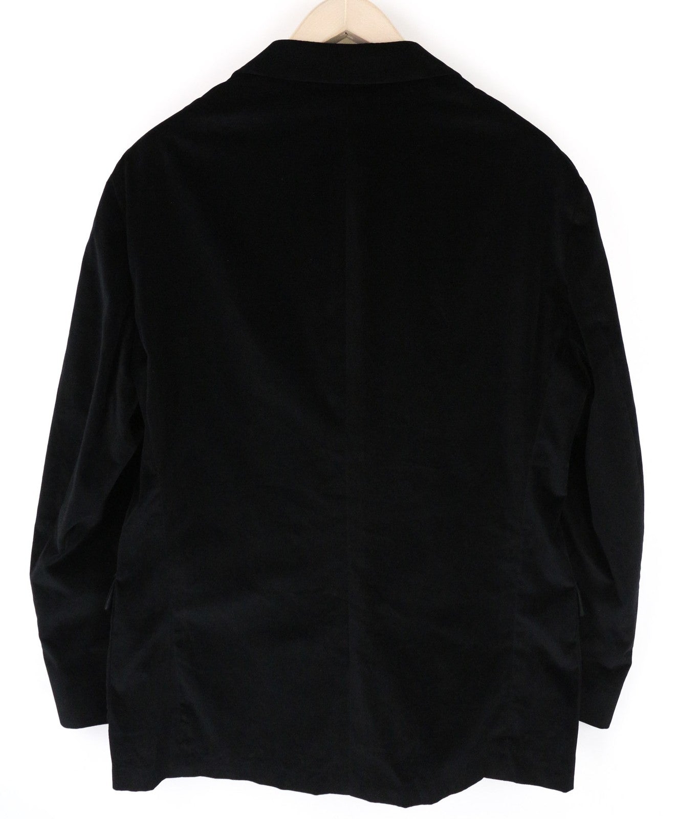 SUITSUPPLY La Spalla Men's UK48R Black Cotton Stretch Unlined Velvet Blazer