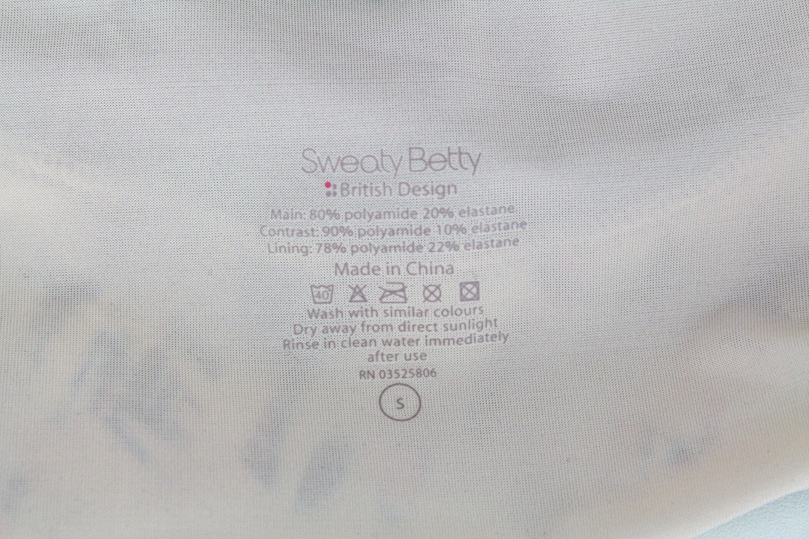 SWEATY BETTY Aquaglide Women S Blue Print Quick Dry One-Piece Swimwear