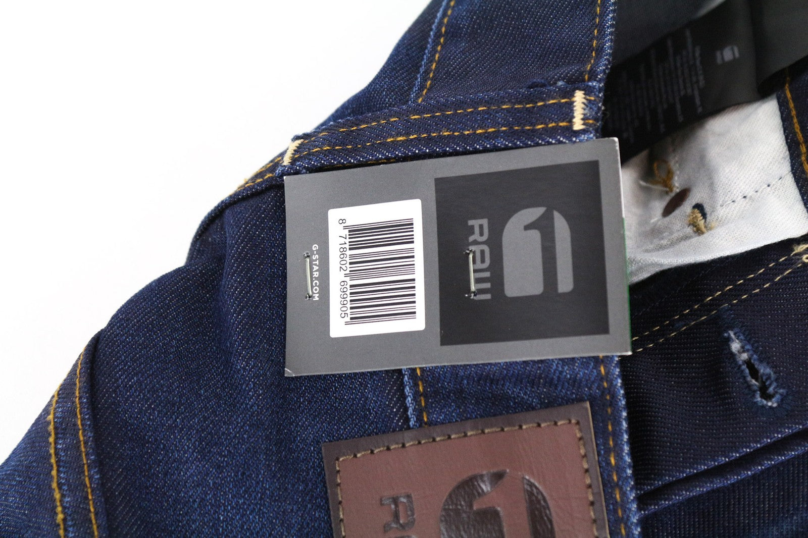 G-STAR Radar Men's W28/L34 Dark Blue Loose Cut Non-Stretch Button-Fly Jeans