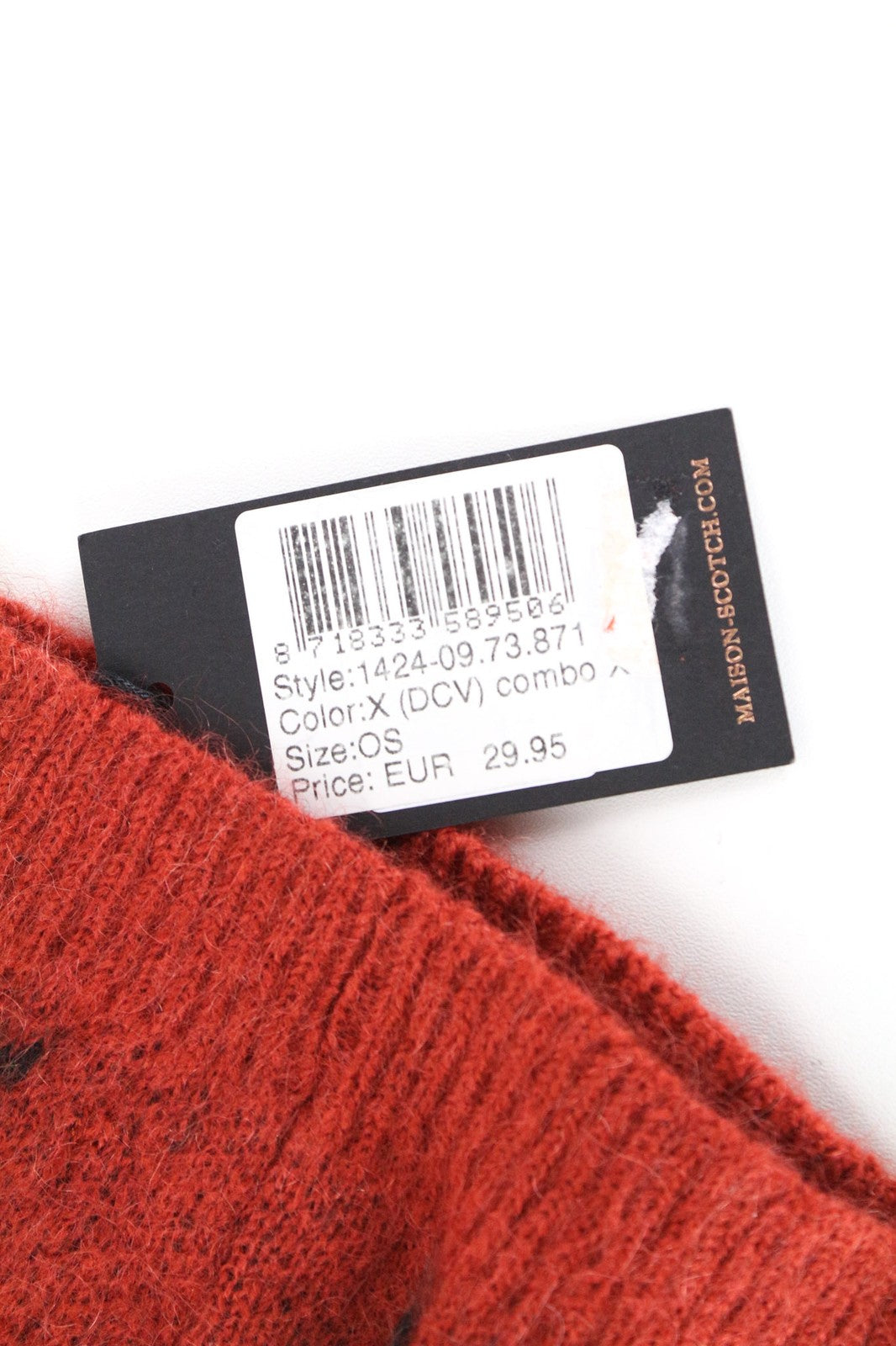 MAISON SCOTCH Women's OS Light Grey Woven Stars 2-Pack Mohair Blend Beanies