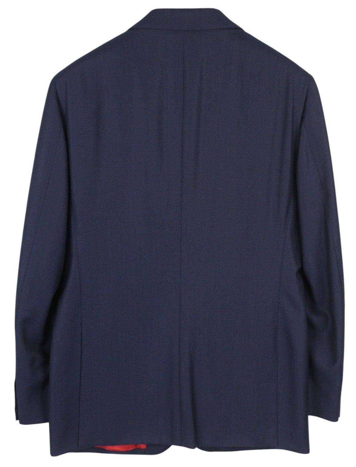 SUITSUPPLY Sienna Ticket Pocket Men Suit UK40R Dark Blue Patterned Wool 2in1