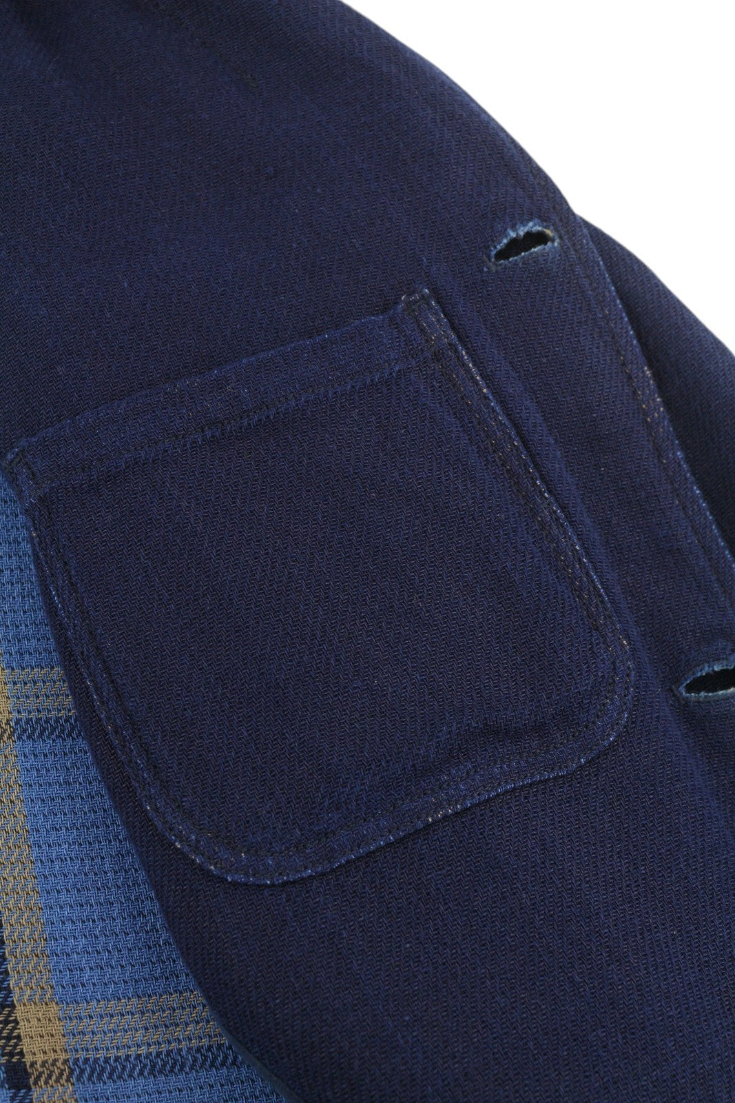 DENHAM Men Blazer M Dark Blue Notch Lapel Button-Up Unlined Single-Breasted