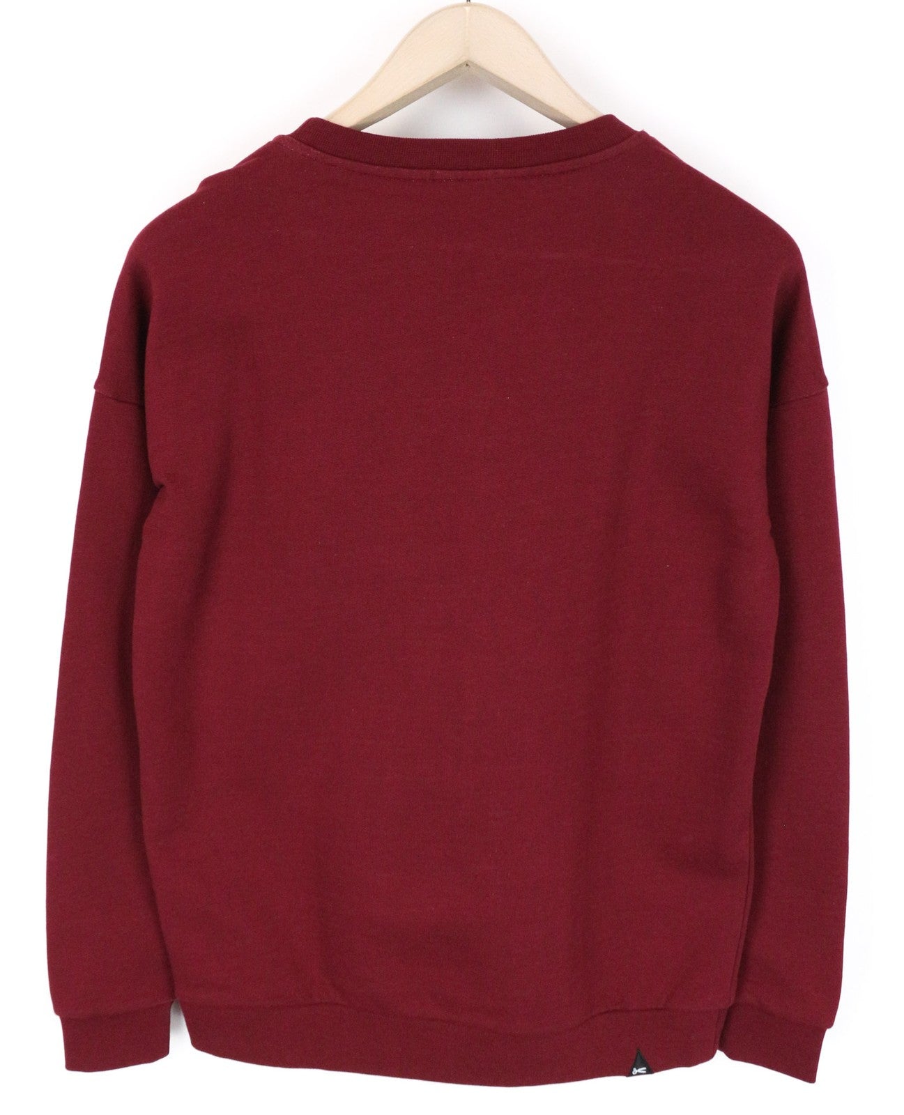 DENHAM Hummingbird Women's XS Red Pure Cotton Long Sleeve Pullover Logo Top