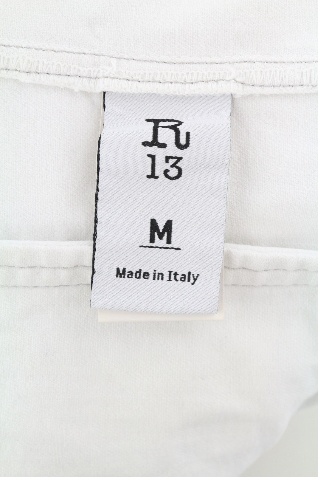 R13 Kelsey Shirring Denim Women Jacket M Ibrooke White Shoulder Pads RRP€999