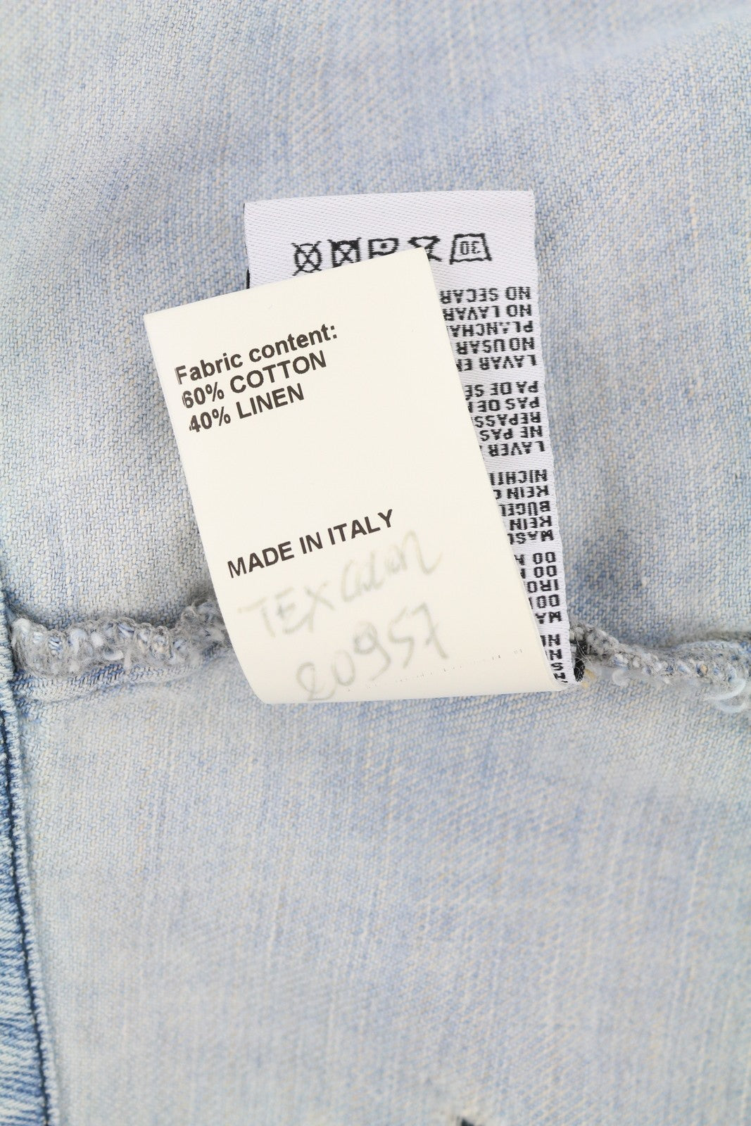 R13 Oversize Cropped Cow Boy Shirt Women Jacket M Sullivan Linen Blend RRP€500