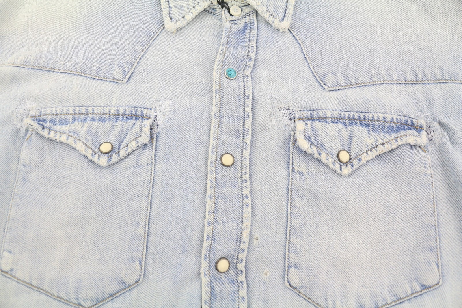 R13 Oversize Cropped Cow Boy Shirt Women Jacket M Sullivan Linen Blend RRP€500