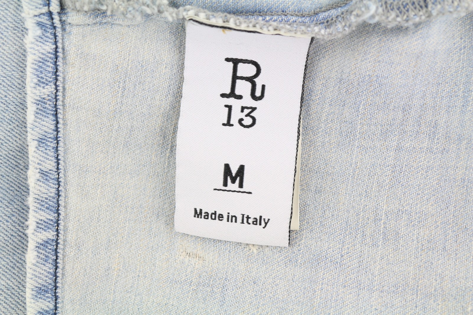 R13 Oversize Cropped Cow Boy Shirt Women Jacket M Sullivan Linen Blend RRP€500