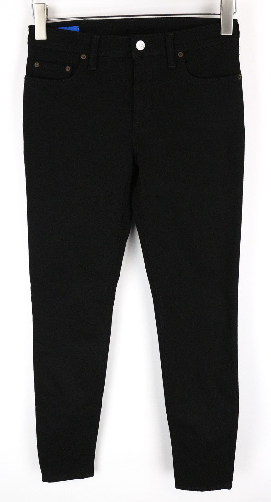 ACNE STUDIOS Climb Women's W28/L34 Black Stretch Skinny Zip Classic Jeans