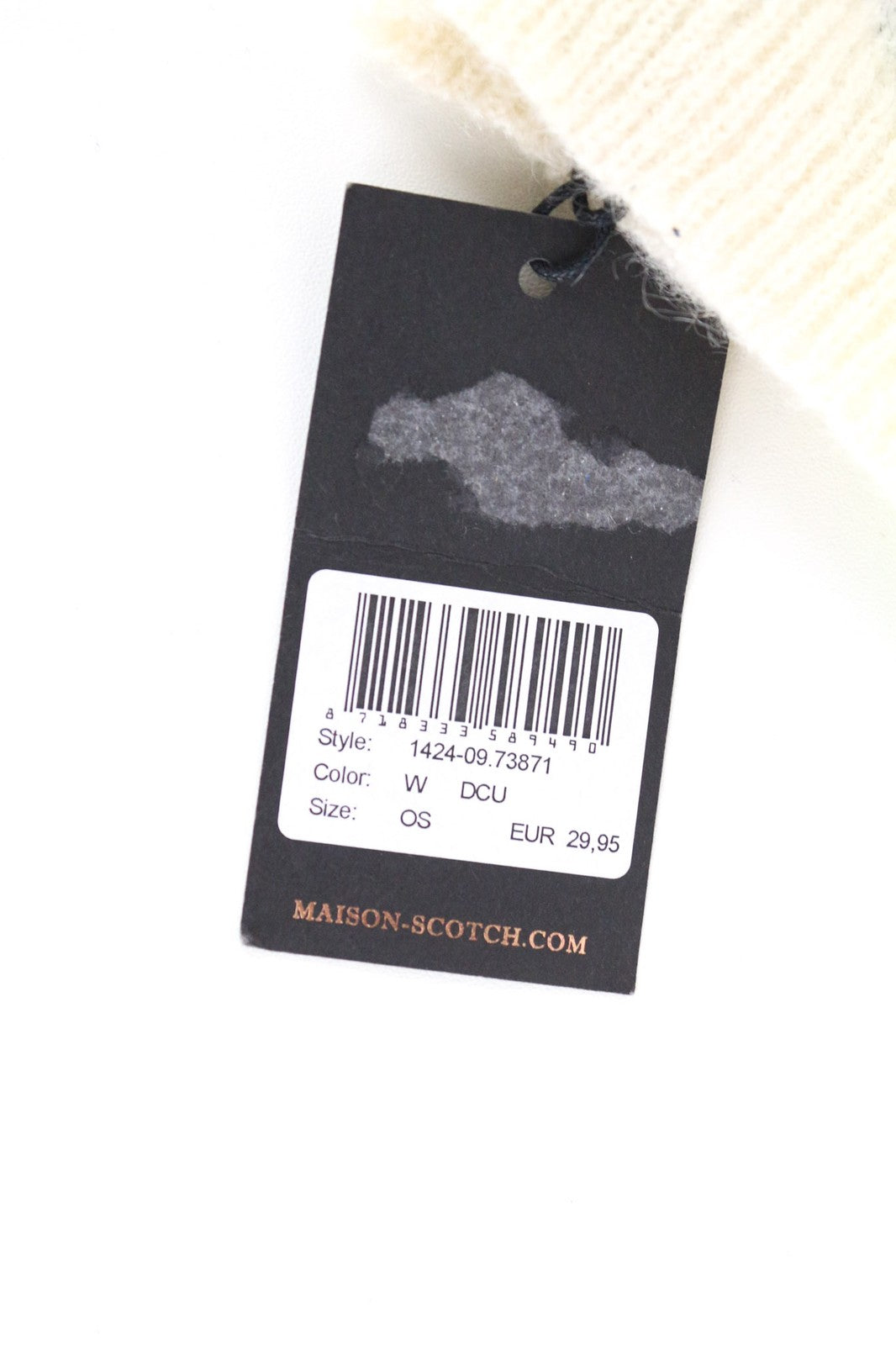 MAISON SCOTCH Women's OS Light Grey Beanie 2-Pack Stars Mohair Blend Knit