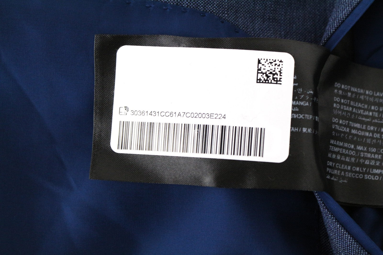 SUISTUDIO Cameron Women's UK8R Blue Pure Wool Lined Single-Breasted Blazer