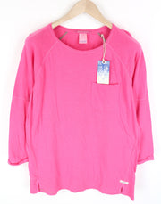 SCOTCH & SODA Men's ~S Fuchsia Pink Round Neck Cotton Jersey Pullover Shirt