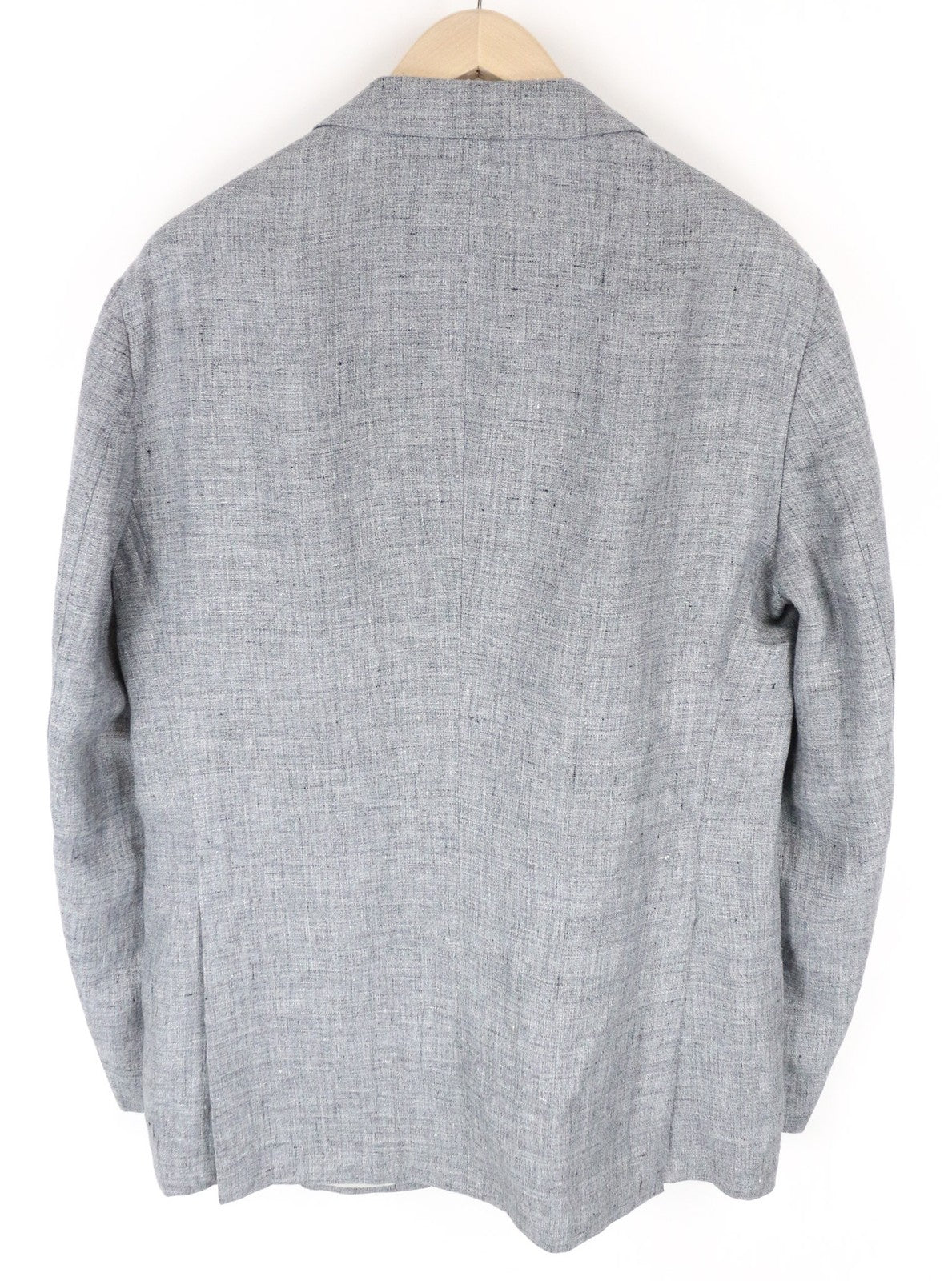 SUITSUPPLY Havana Patch Men's UK42R Grey Slim Pure Linen Half-Lined Blazer