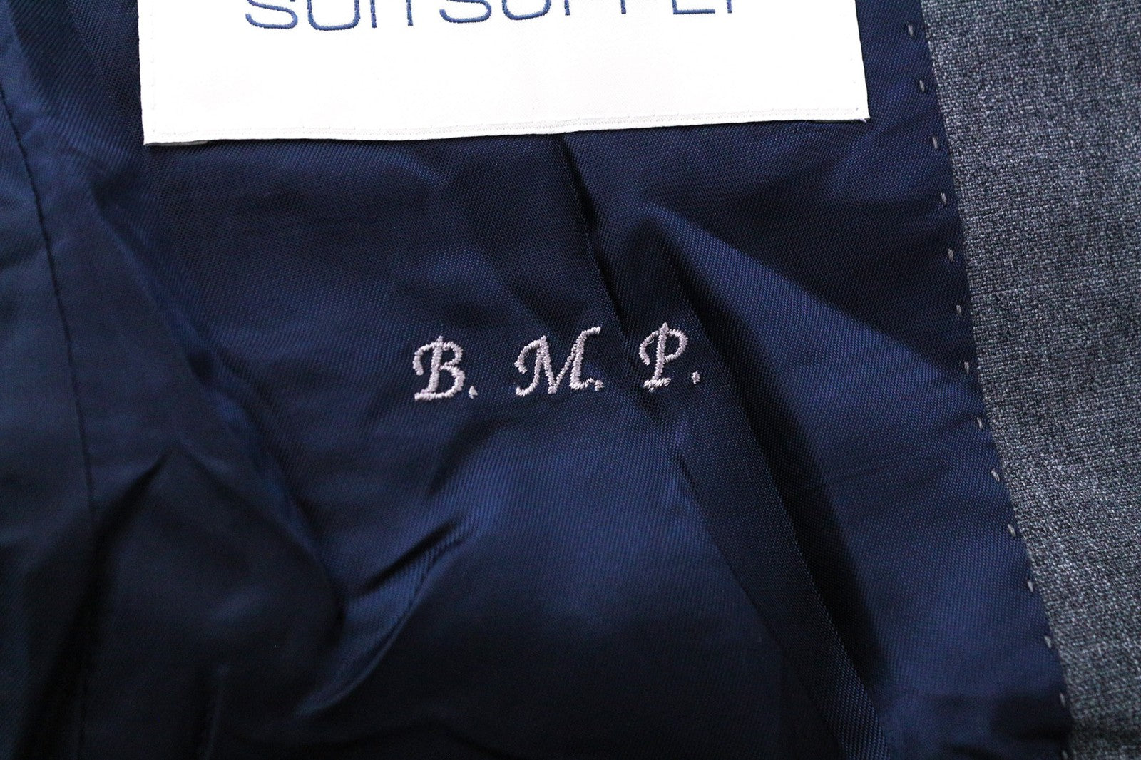 SUITSUPPLY La Spalla vyriškas švarkas UK30R vidutinio pilkumo vilnos S120s plonas melanžas 