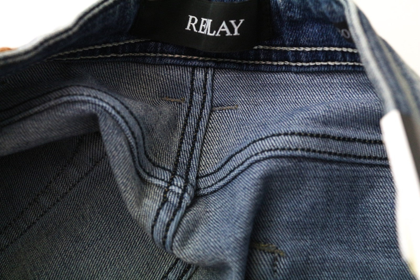 REPLAY Rob Men's Jeans W30/L34 Washed Blue Straight Tapered Cotton Stretch