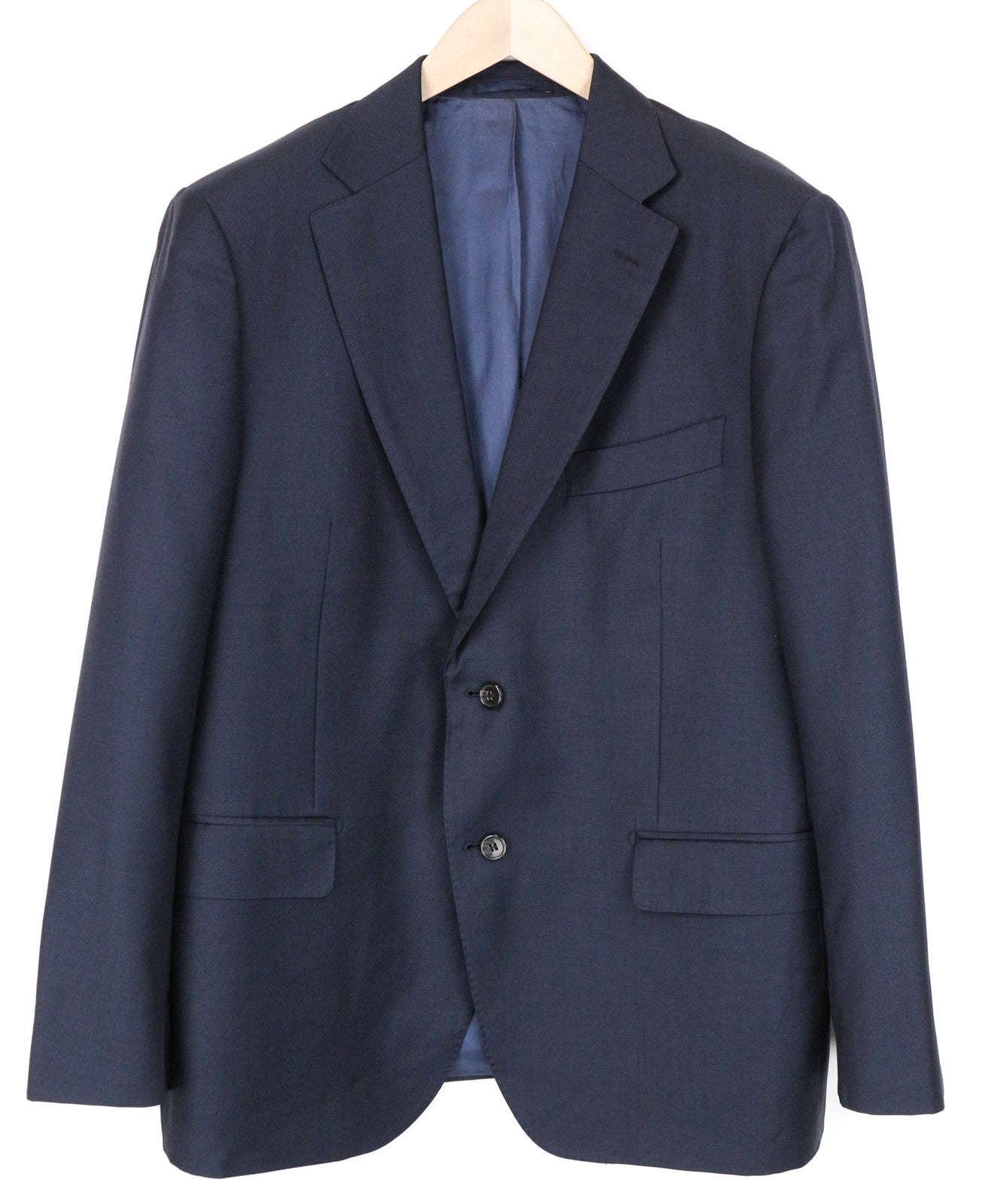 SUITSUPPLY vyriškas švarkas UK46S tamsiai mėlynas, klasikinis, vieneilis, grynos vilnos