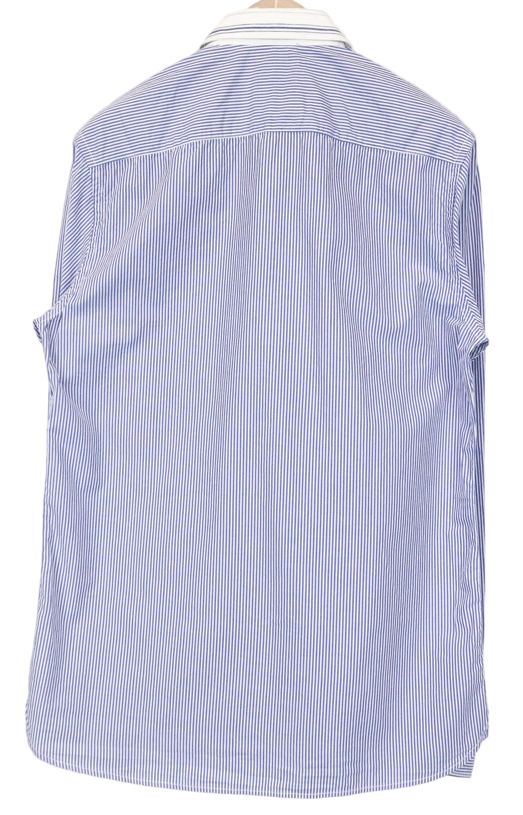 SCOTCH & SODA Ams Couture Men's Shirt M Blue Stripe Long Sleeve Smart Button-Up