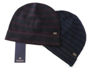 SCOTCH & SODA Ams Couture Men's Hat OS Wool Purple/Green Striped 2-Beany Pack