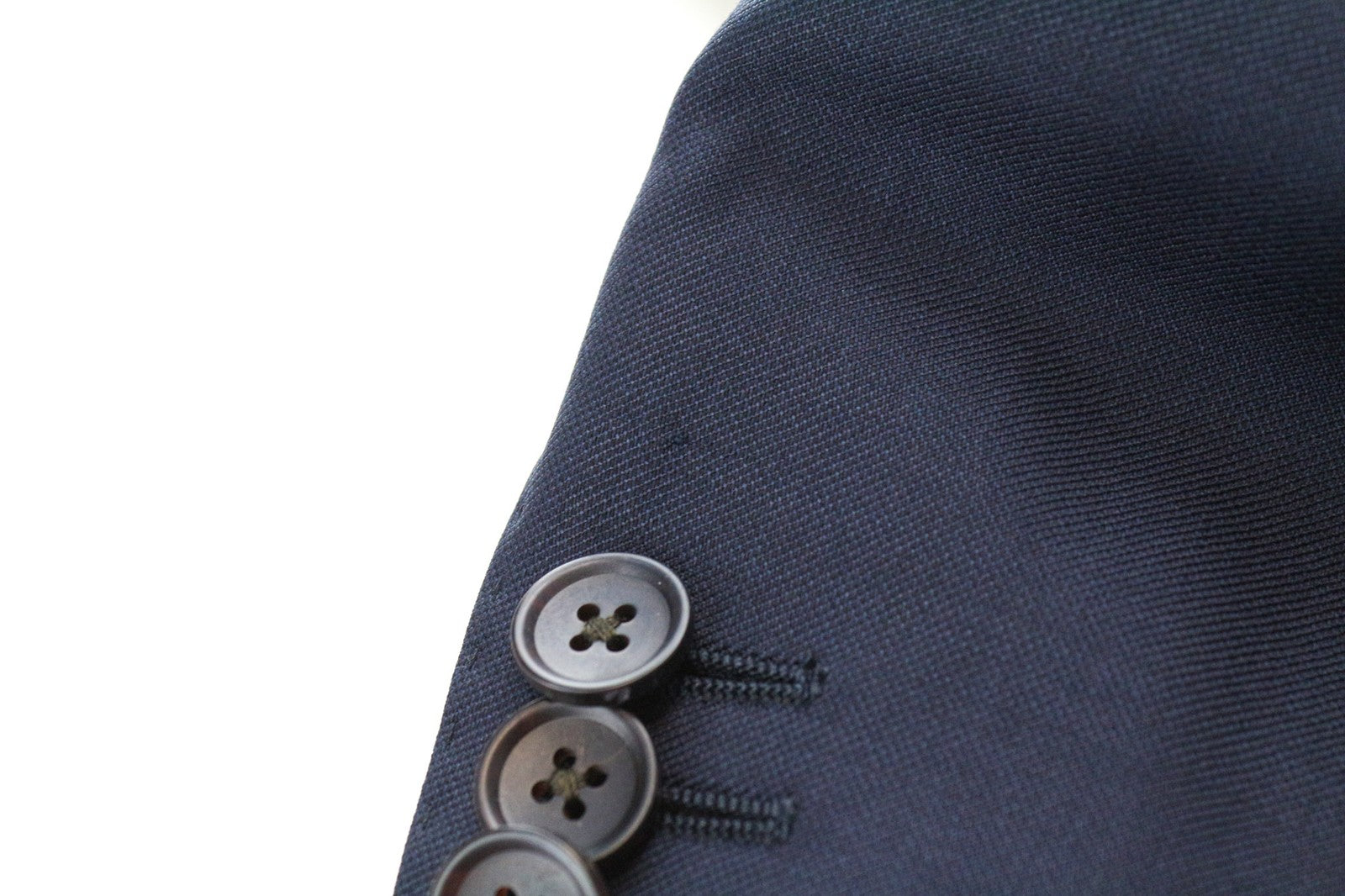 SUITSUPPLY Lazio Men's Suit UK46R Navy Blue Wool S110s Slim Perennial 2-Piece