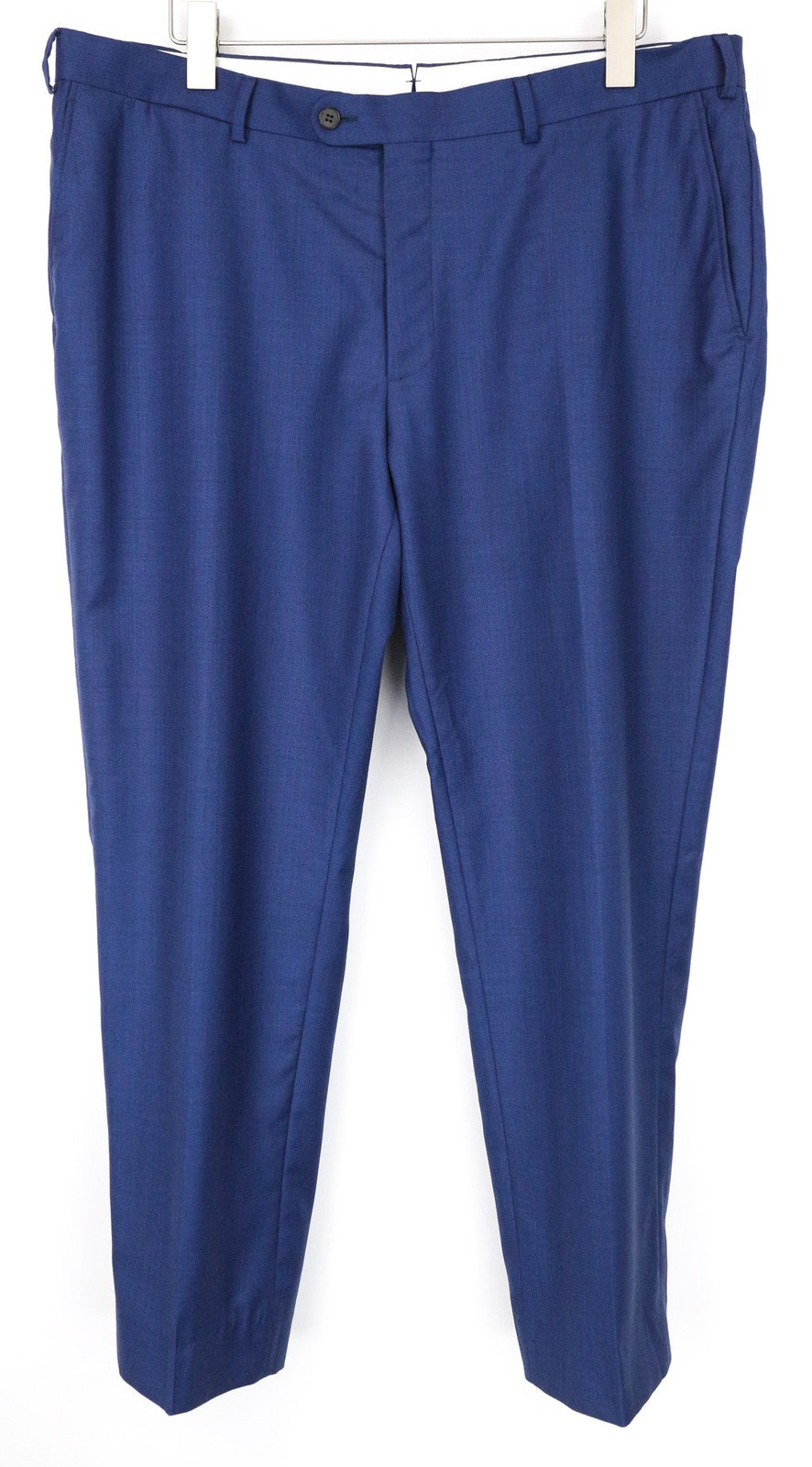 SUITSUPPLY Brescia Men's Trousers UK48R Blue Pure Wool Pleated Front Classic