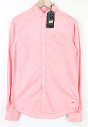 SCOTCH & SODA Ams Couture Men's Shirt S Pink Pure Cotton Long Sleeve Button-Up