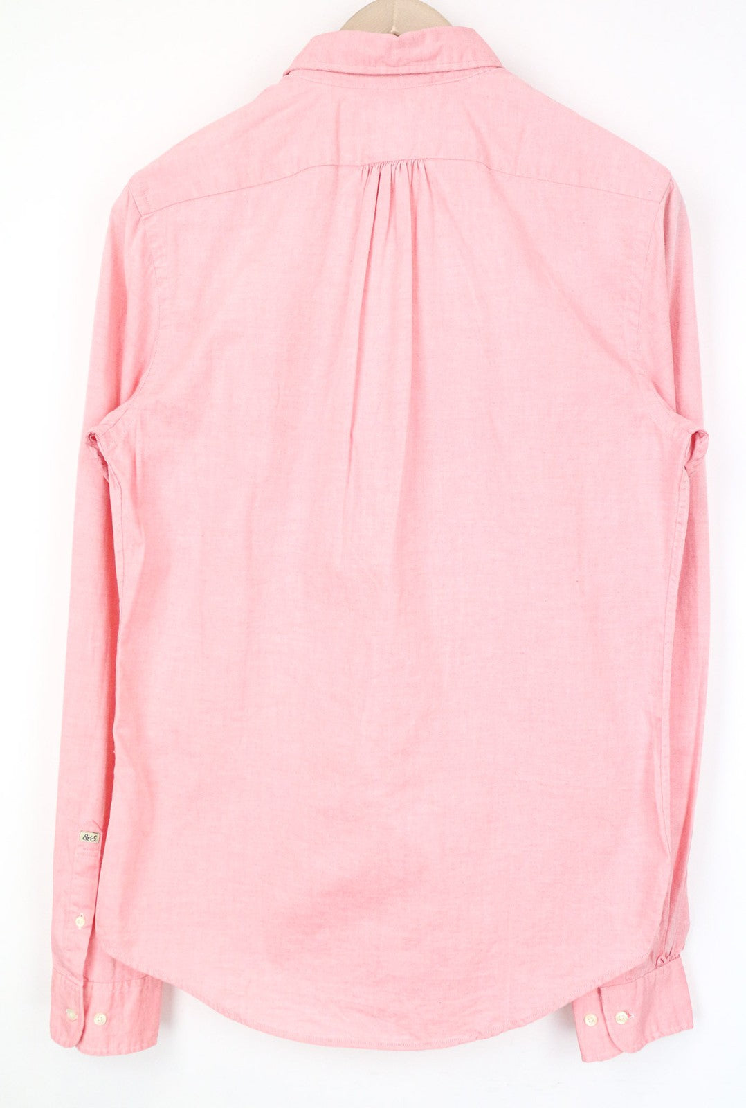 SCOTCH & SODA Ams Couture Men's Shirt S Pink Pure Cotton Long Sleeve Button-Up