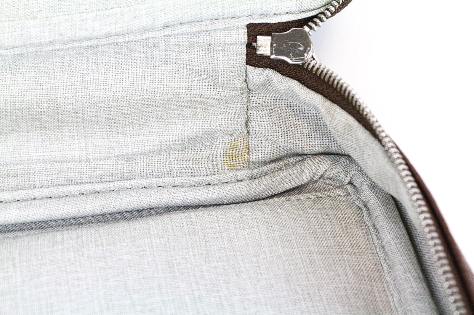 SUITSUPPLY Men's Leather Bag OS Brown Genuine Laptop Office Case with Pockets