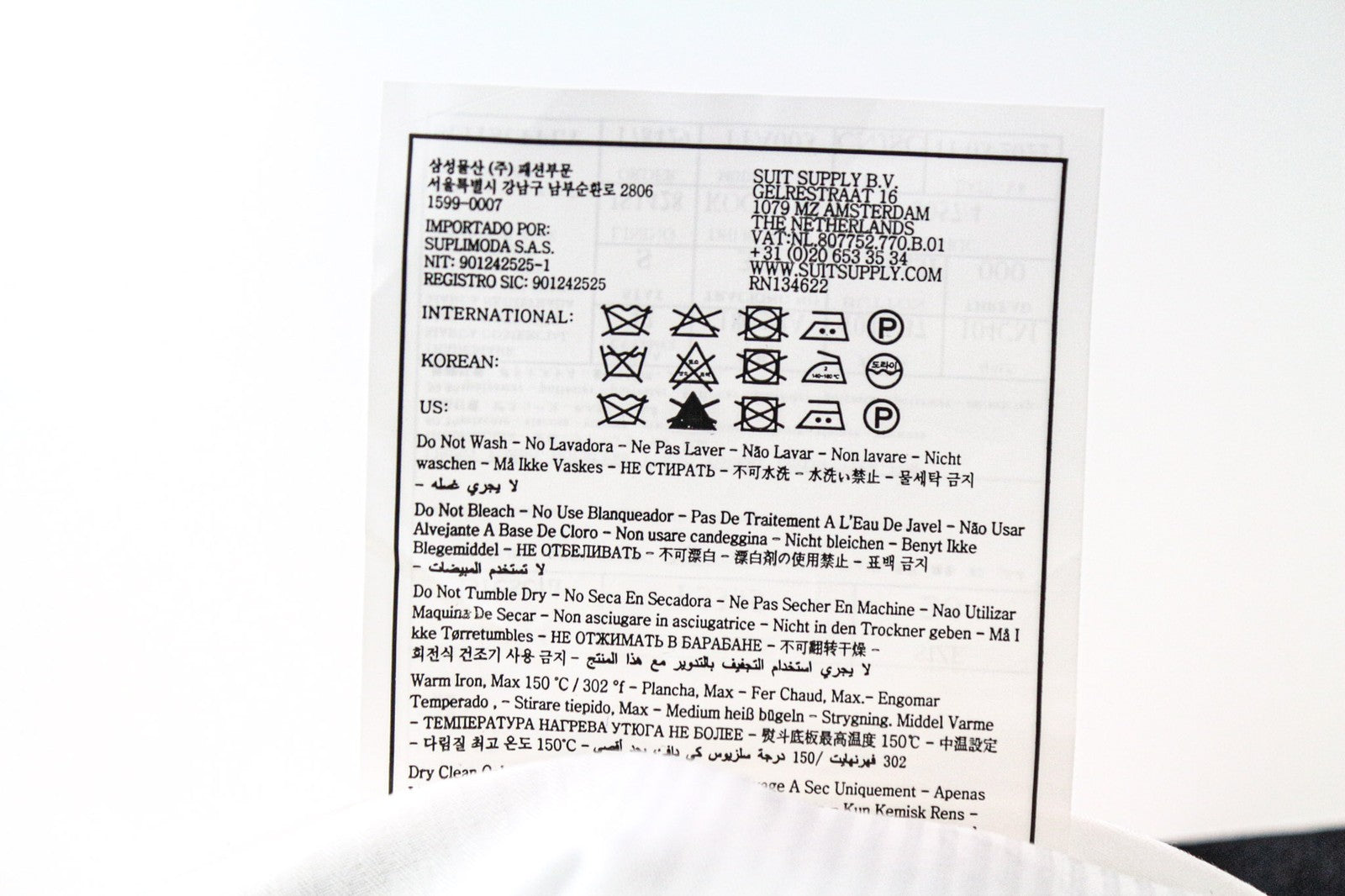 SUITSUPPLY Brescia Men's Trousers UK42S Grey Melange Slim Wool Flat-Front Formal