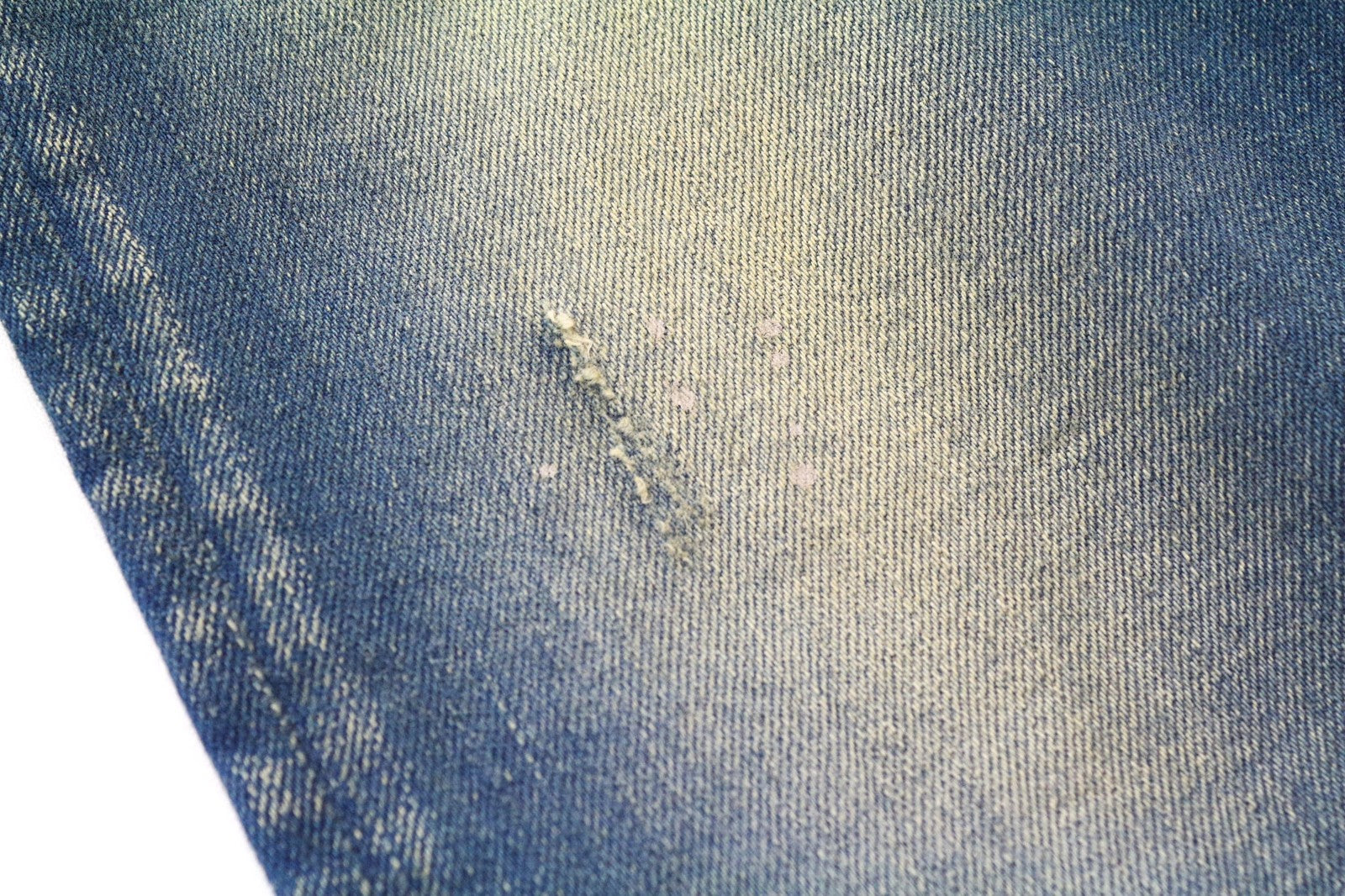 TAKESHY KUROSAWA Men's Jeans W32 Blue Washed Denim Slim Fit Cotton Stretch