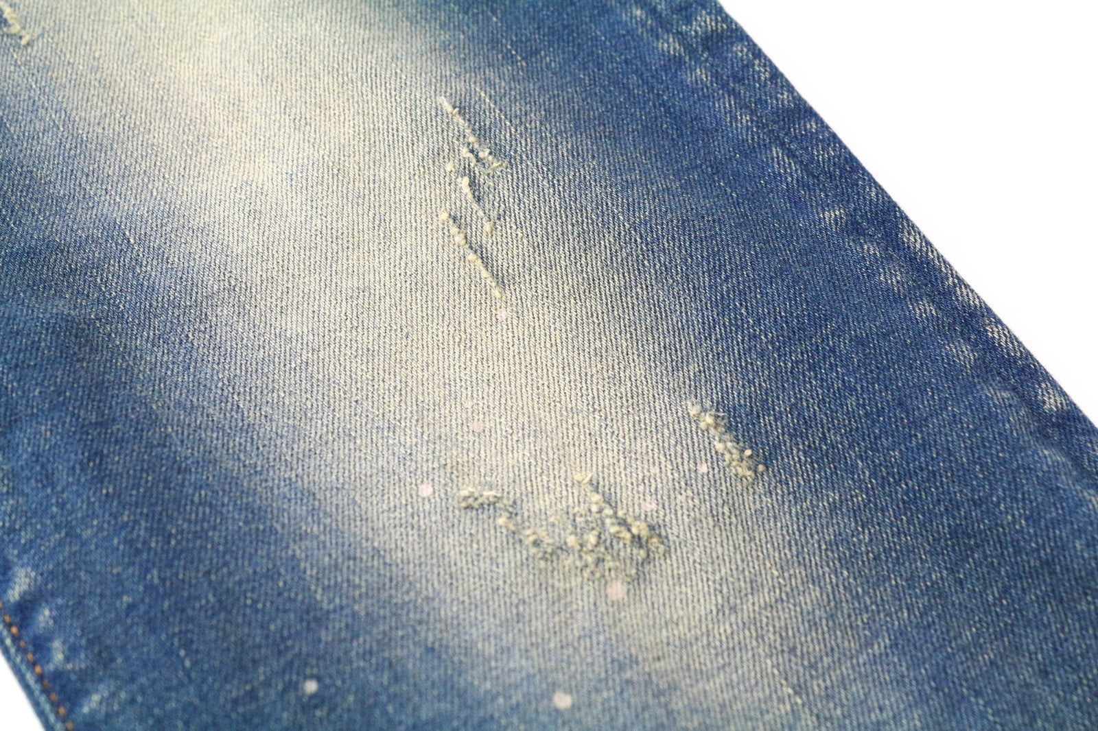 TAKESHY KUROSAWA Men's Jeans W32 Blue Washed Denim Slim Fit Cotton Stretch