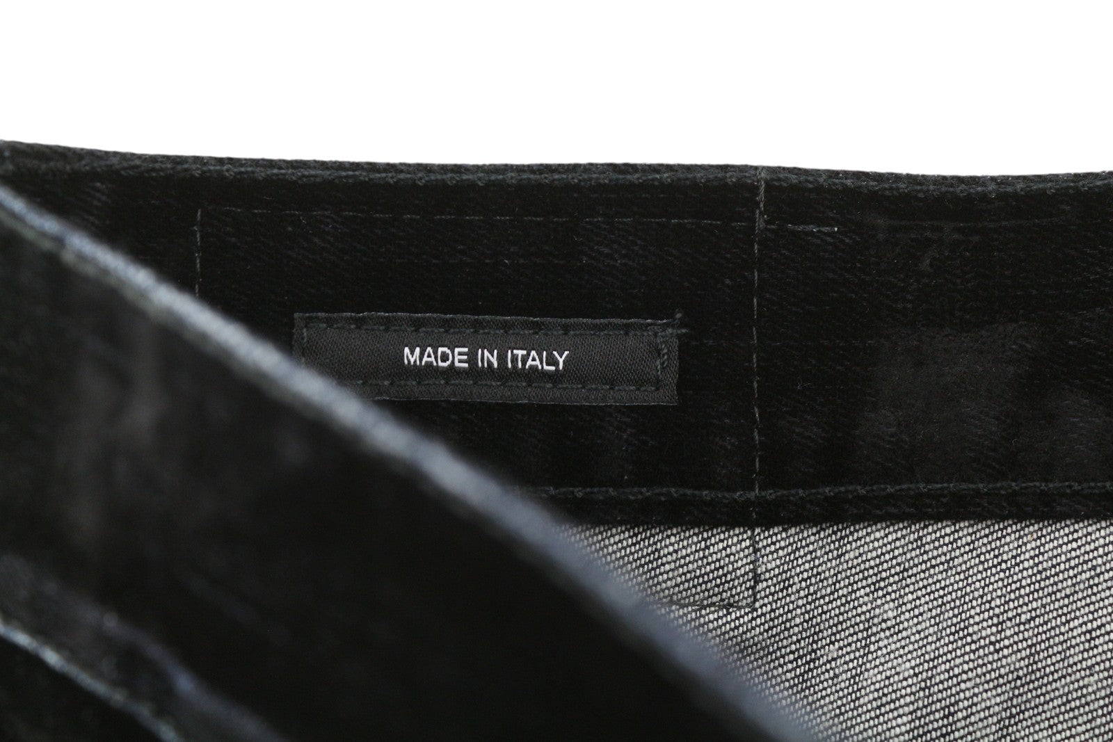 R13 Romeo Women Jeans 28 Flocked Black Velvet Cropped Ankle Length Low Rise Dark