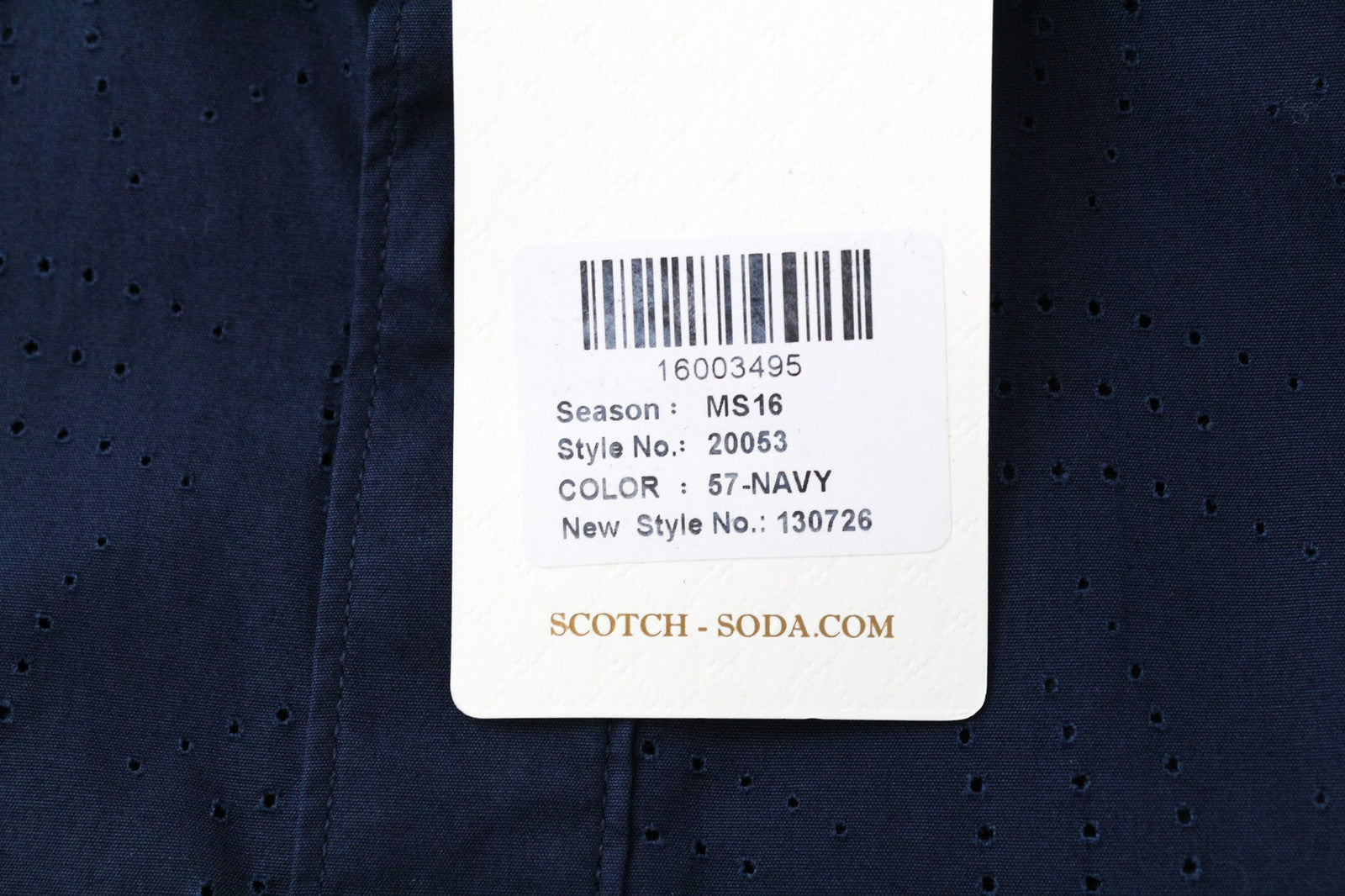 SCOTCH & SODA Ams Couture Men's Shirt L Navy Blue Long Sleeve Smart Button-Up