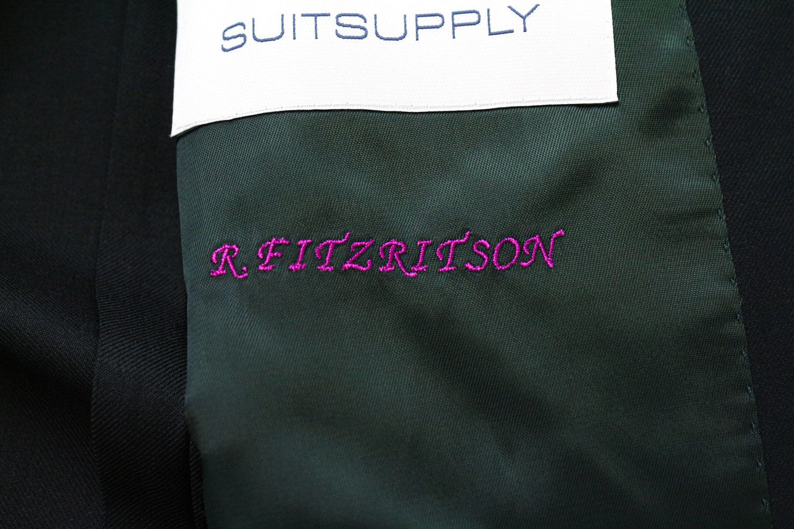 SUITSUPPLY La Spalla Men's Suit UK36R Green Wool 2-Piece with Blazer & Vest