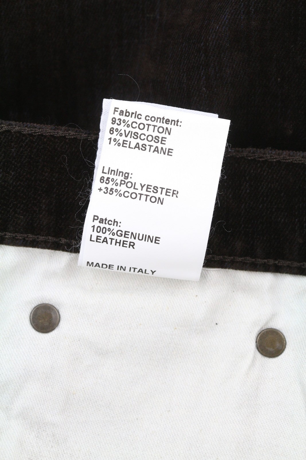 R13 Jane Women Jeans 26 Flocked Brown Velvet Soft Zipper Mid Rise Dark Denim