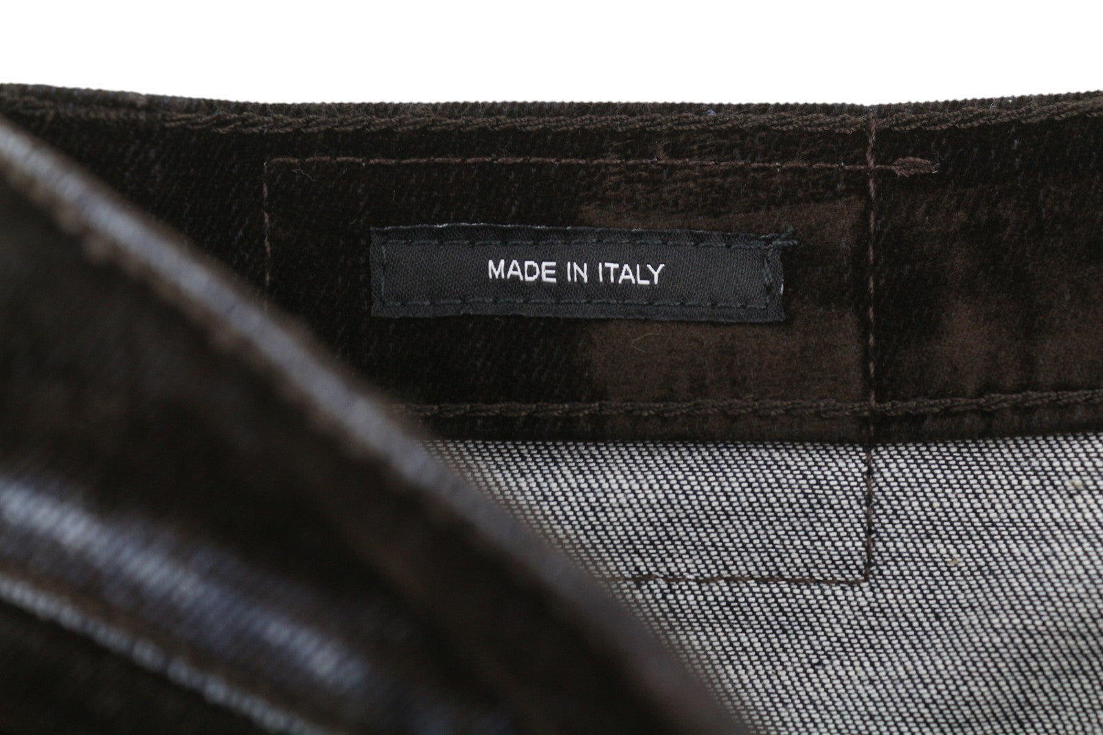 R13 Jane Women Jeans 26 Flocked Brown Velvet Soft Zipper Mid Rise Dark Denim