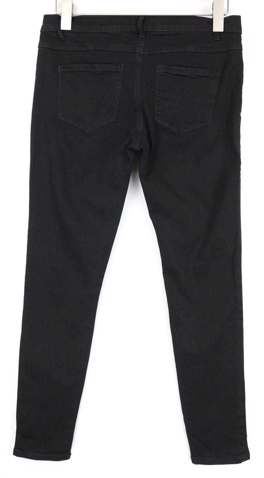 ONLY Women's Jeans L Skinny Fit Black Stretch Cotton Blend Denim Pants