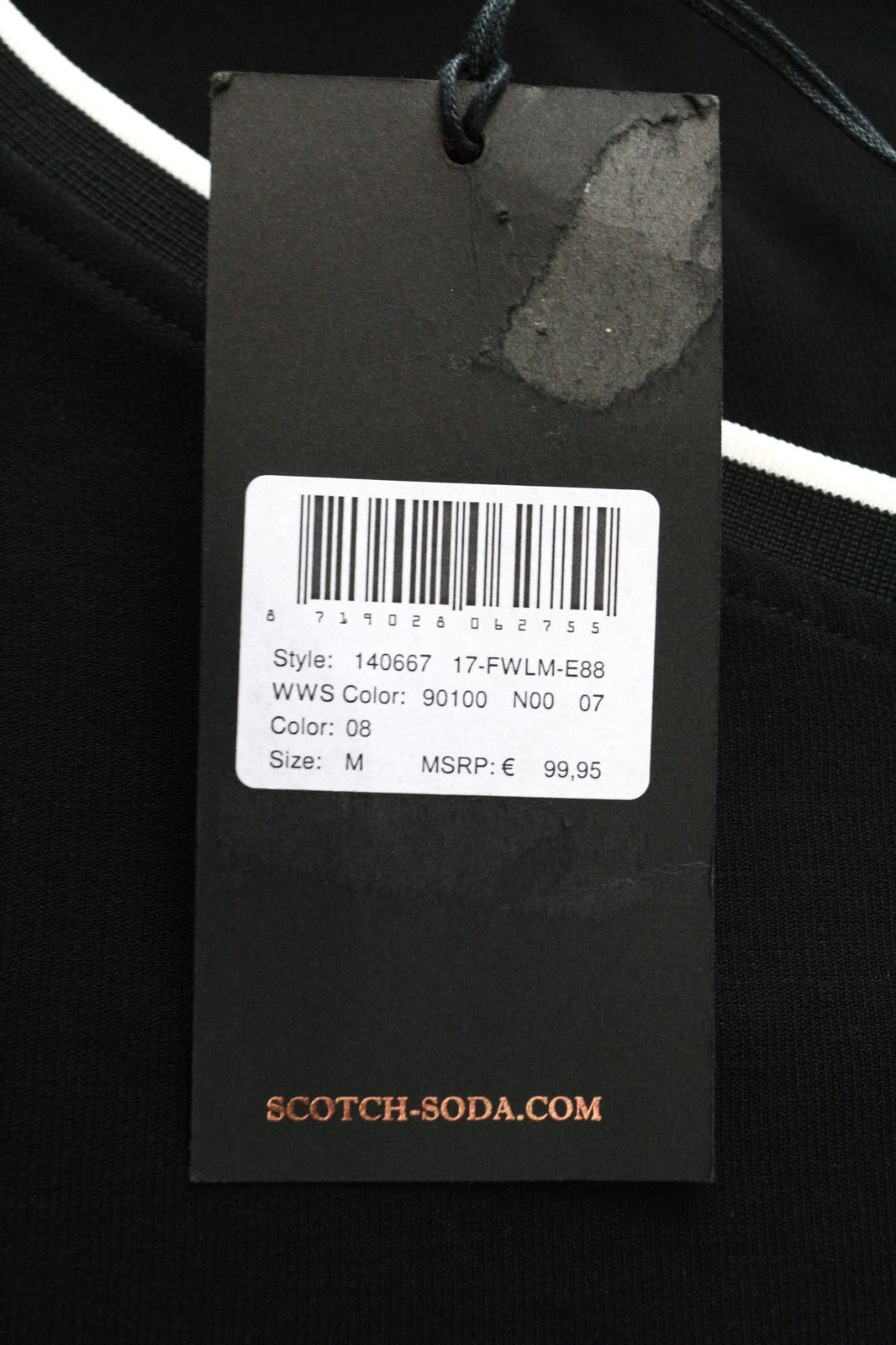 MAISON SCOTCH Women's Dress M Black Layered V-Neck Short Sleeve Short Style