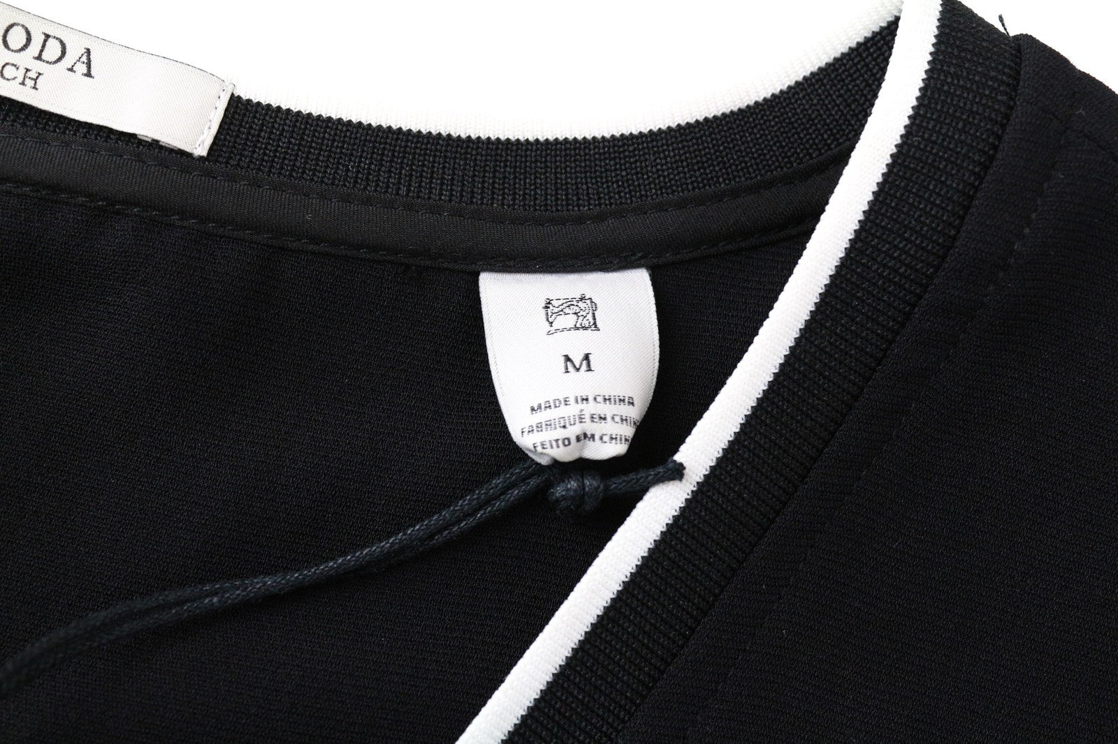 MAISON SCOTCH Women's Dress M Black Layered V-Neck Short Sleeve Short Style