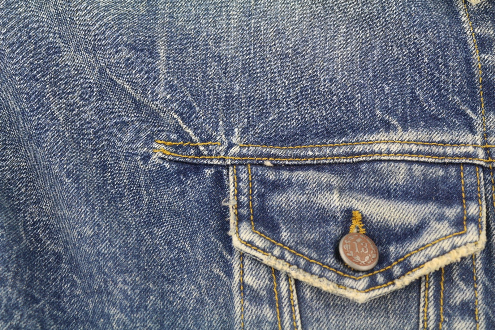 R13 Raglan Trucker Jkt Women Jacket M Kelly Tex Button-Up Faded Washed Denim