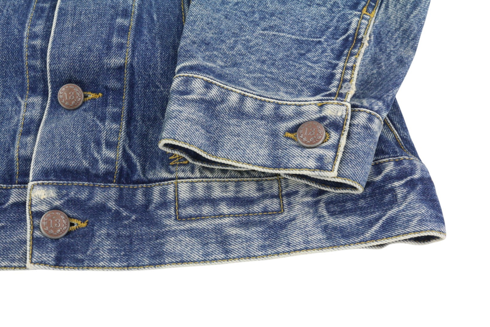 R13 Raglan Trucker Jkt Women Jacket M Kelly Tex Button-Up Faded Washed Denim