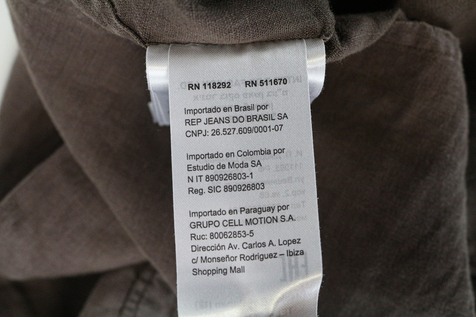 REPLAY Men's Shirt L Brown Linen Short Sleeve Button-Up Summer Casual